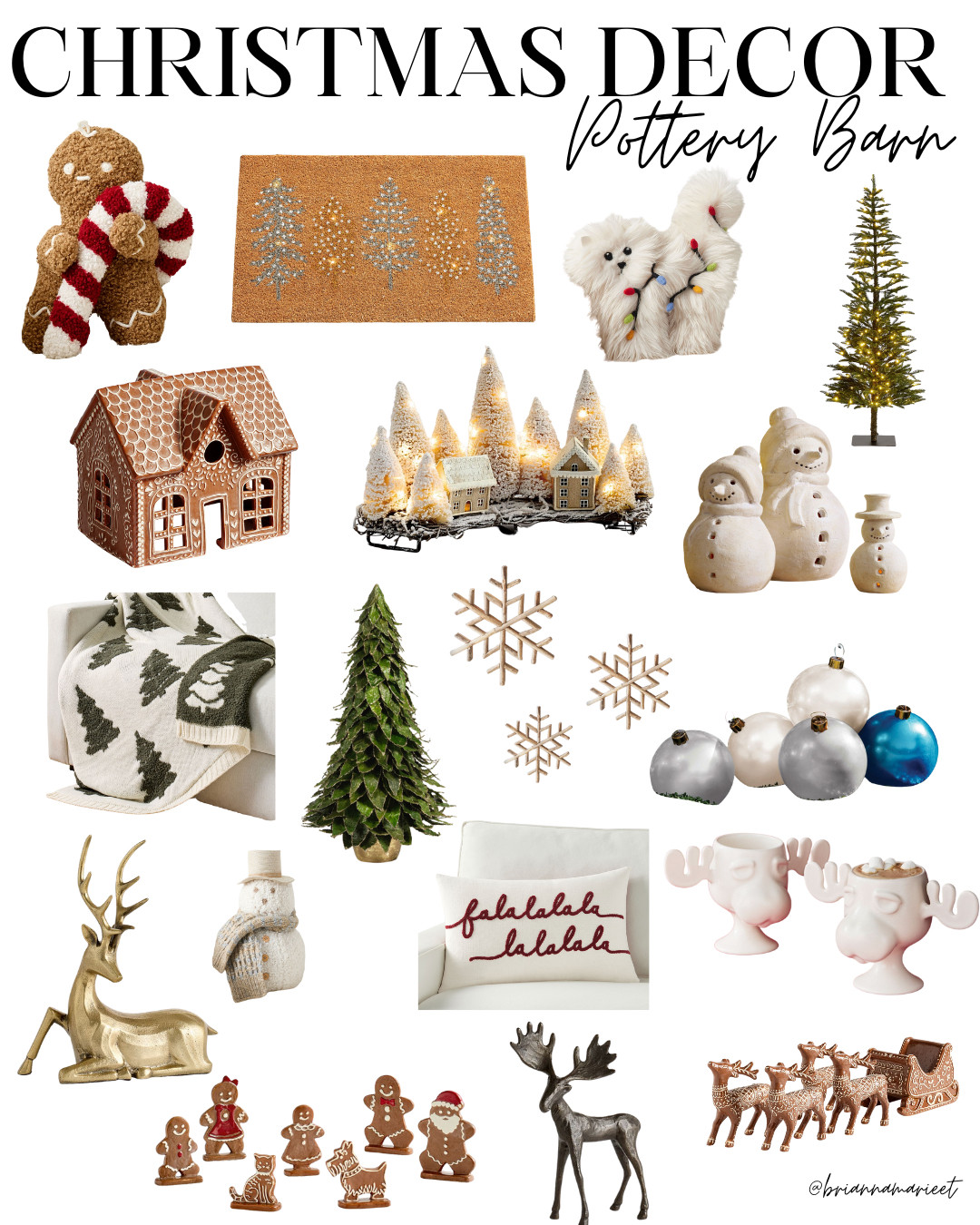 This Pottery Barn Christmas decor is just too cute! 

 #LTKSeasonal #LTKHome #LTKParties