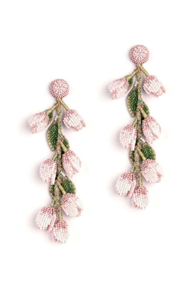 BABY PINK MADELIEF EARRING | Deepa Gurnani | CULT MIA | CULT MIA UK LTD