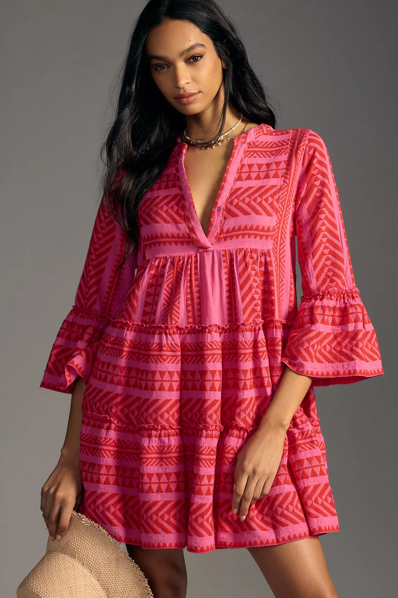 Devotion Twins Embroidered Ella Tunic Dress | Anthropologie (US)