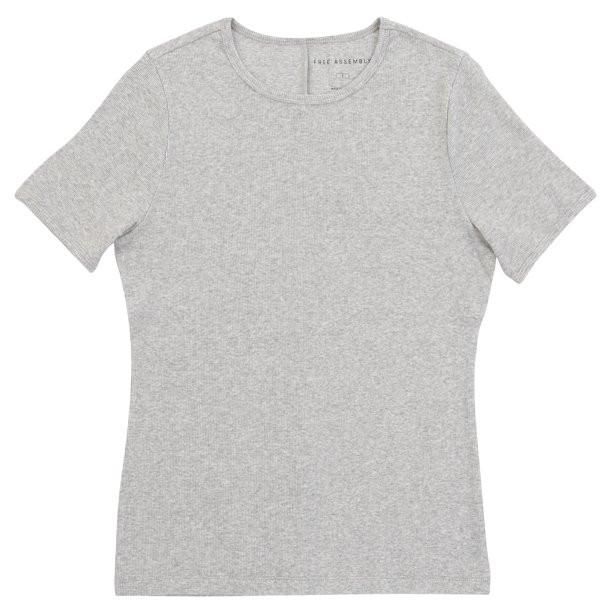 Free Assembly Women's Ribbed Crewneck Tee with Short Sleeves, Sizes XS-XXXL | Walmart (US)