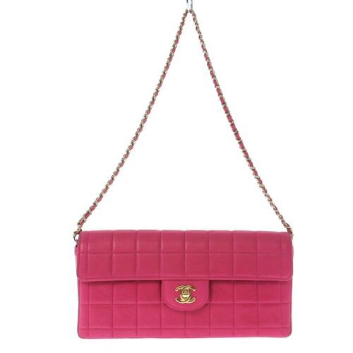 Auth CHANEL Chocolate Bar A15316/Y01295/22102 Pink Lambskin Women's Shoulder Bag  | eBay | eBay US