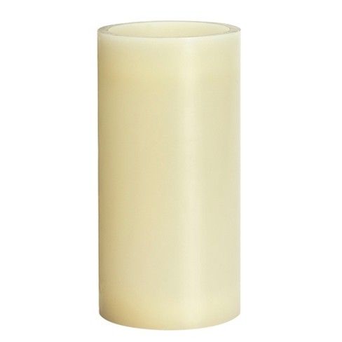 4" x 8" Vanilla Scented LED Pillar Candle Cream - Made By Design™ | Target
