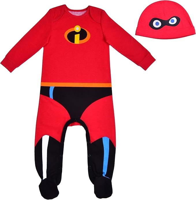 Disney The Incredibles Jack-Jack Baby Boys Footie Bodysuit and Cap Set for Newborn and Infant | Amazon (US)