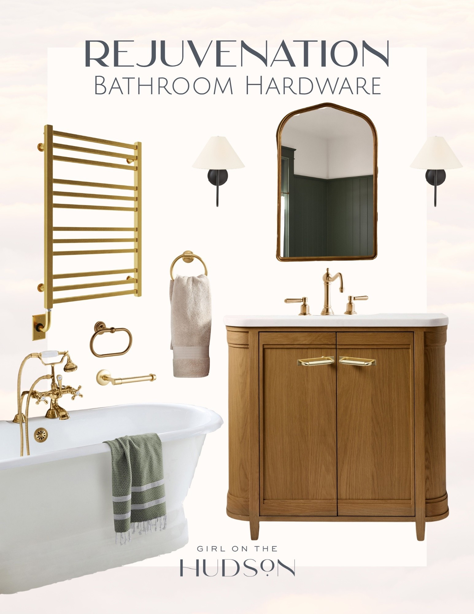 These Rejuvenation bathroom hardware pieces are such a timeless way to elevate a space with warm, classic finishes. The brass tones paired with clean lines and traditional details create a look that feels both polished and enduring, while still working seamlessly with a variety of styles. It’s an easy way to upgrade a bathroom with pieces that truly stand out.

rejuvenation hardware, brass bathroom fixtures, bathroom hardware ideas, classic bathroom design, polished brass finish, bathroom renovation inspiration, timeless bathroom decor, traditional bathroom fixtures, bathroom upgrade ideas, elevated home details, rejuvenation lighting and hardware girlonthehudson

#LTKSeasonal #LTKHome #LTKMothersDay