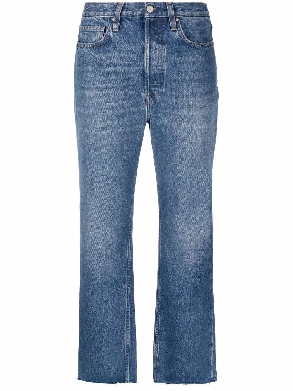 TOTEME Jean Droit à Coupe Courte - Farfetch | Farfetch Global
