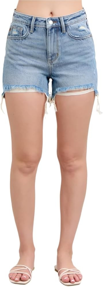 Judy Blue High Rise Rigid Magic Cutoff Shorts | Amazon (US)