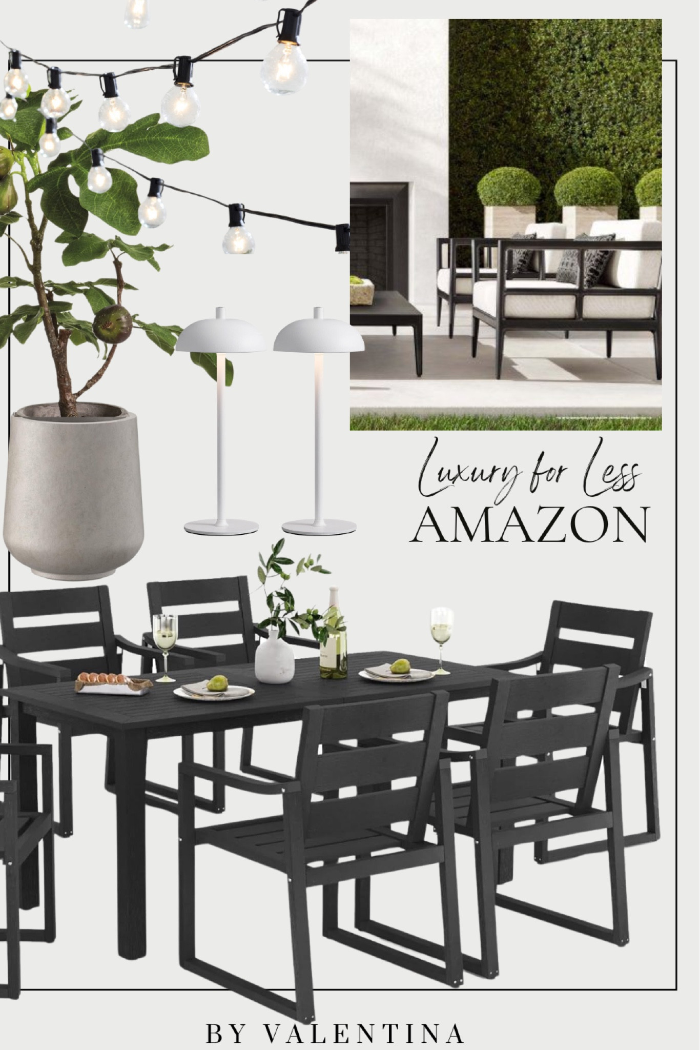 Luxury for Less Outdoor Living from Amazon