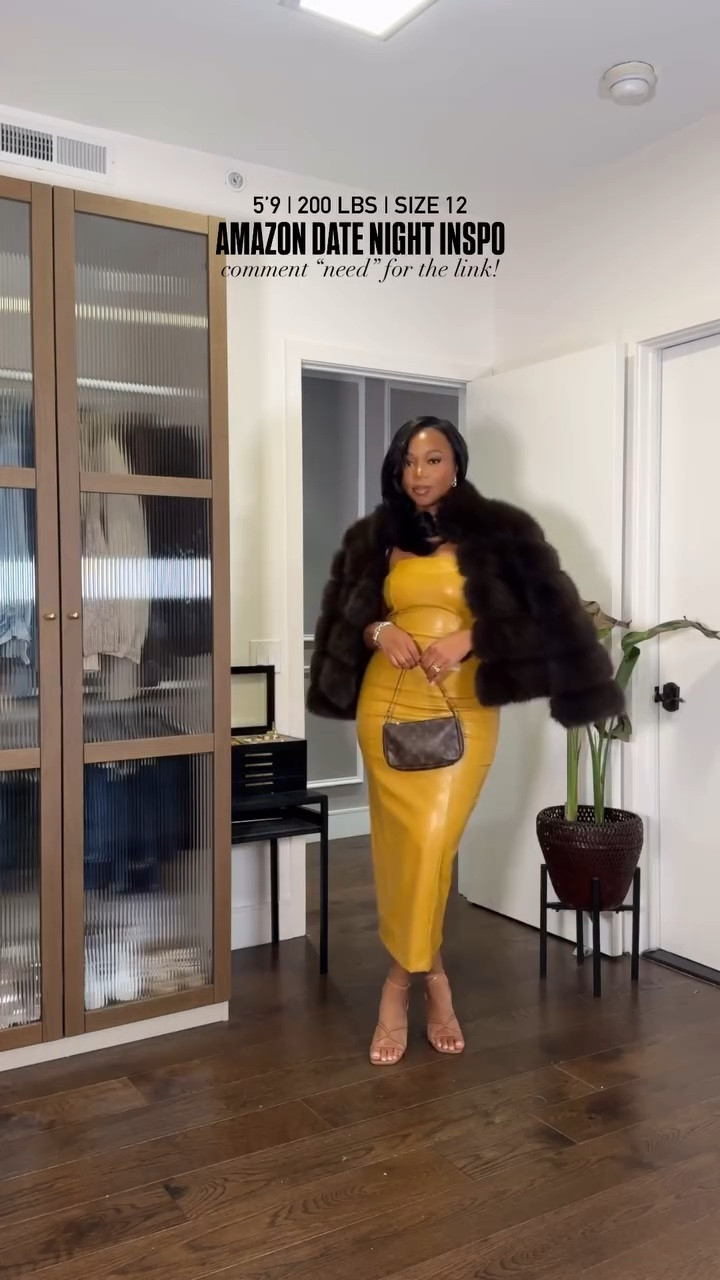 perfect date night out look! I am 5'9 200 lbs wearing. a size large dress, XL in the jacket, M/L in the undergarments!

#LTKfindsunder100 #LTKstyletip #LTKmidsize