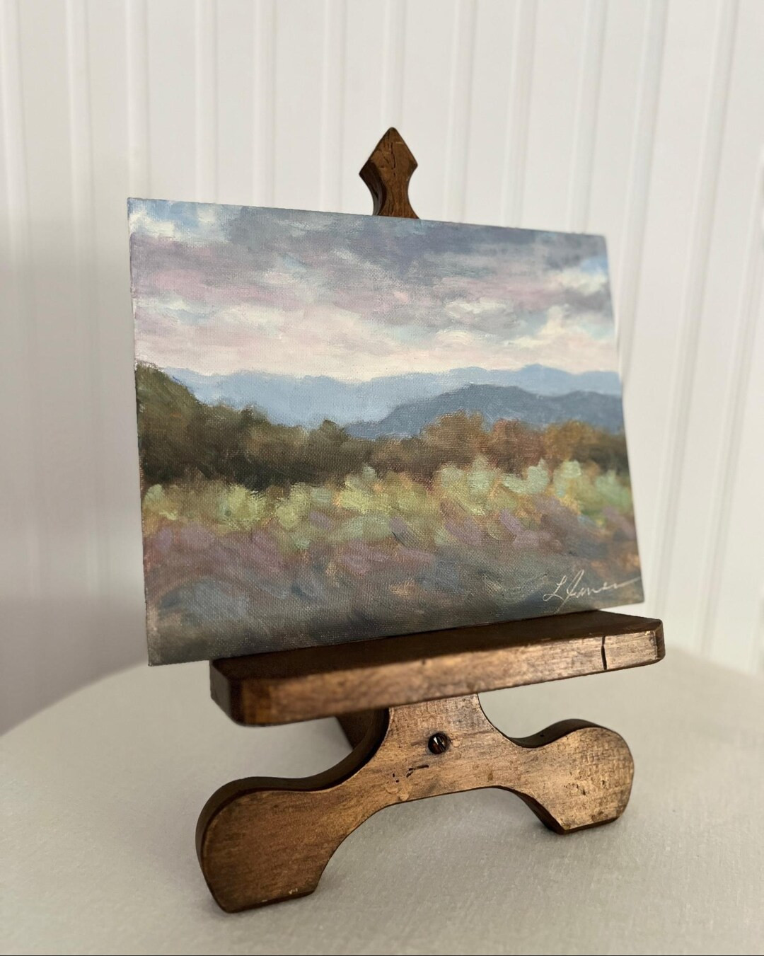 Original Oil Landscape Painting on Board 8x10 Unframed Signed Mountains Trees - Etsy | Etsy (US)