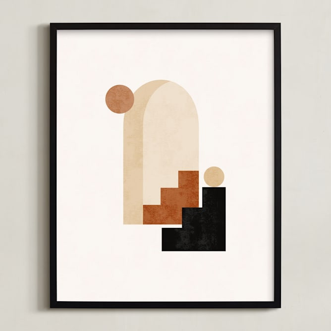 "Rustic Geometry 1" - Painting Limited Edition Art Print by Iveta Angelova. | Minted