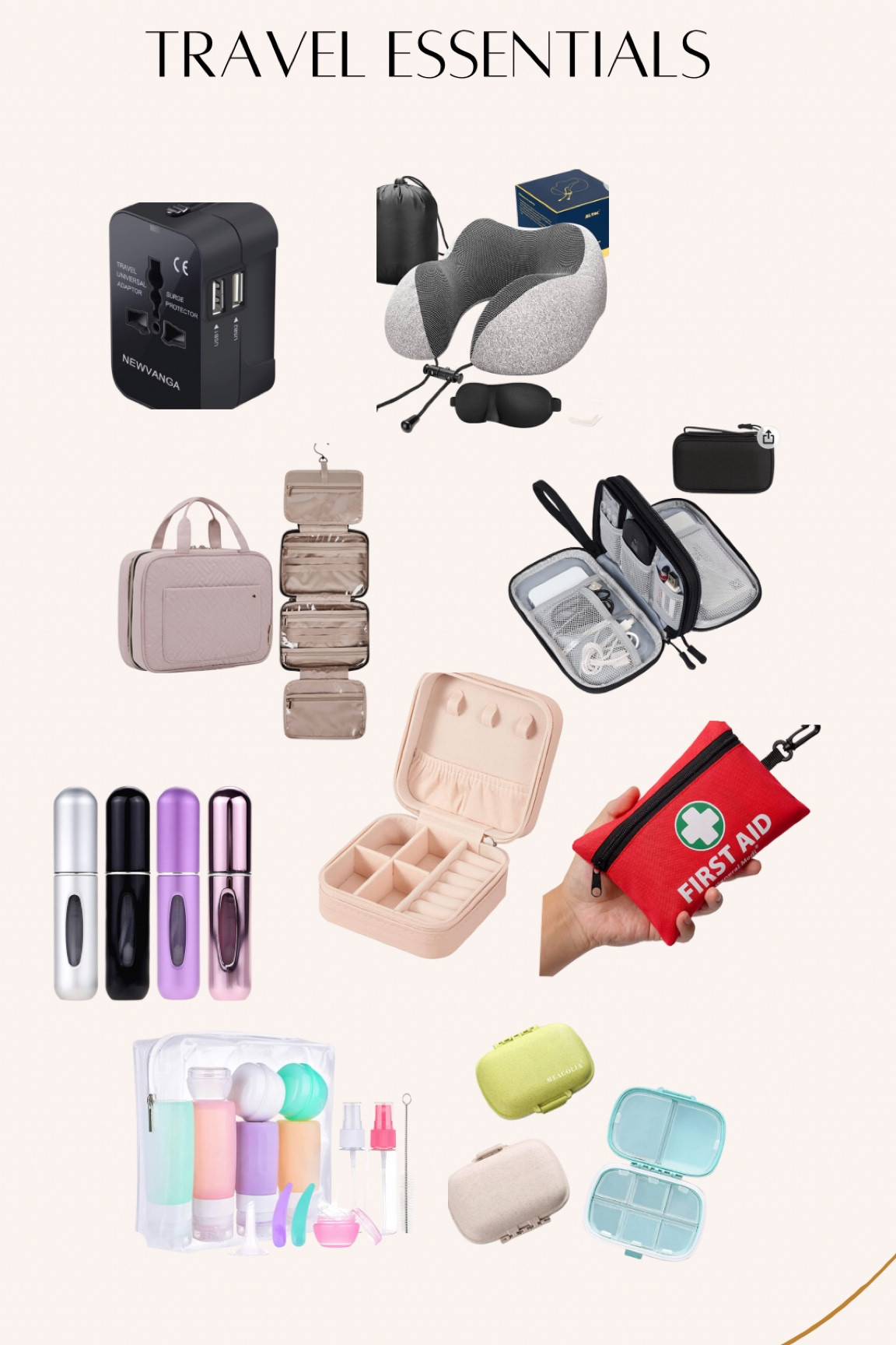 Favorite Travel essentials. 

#LTKitbag #LTKtravel #LTKFind