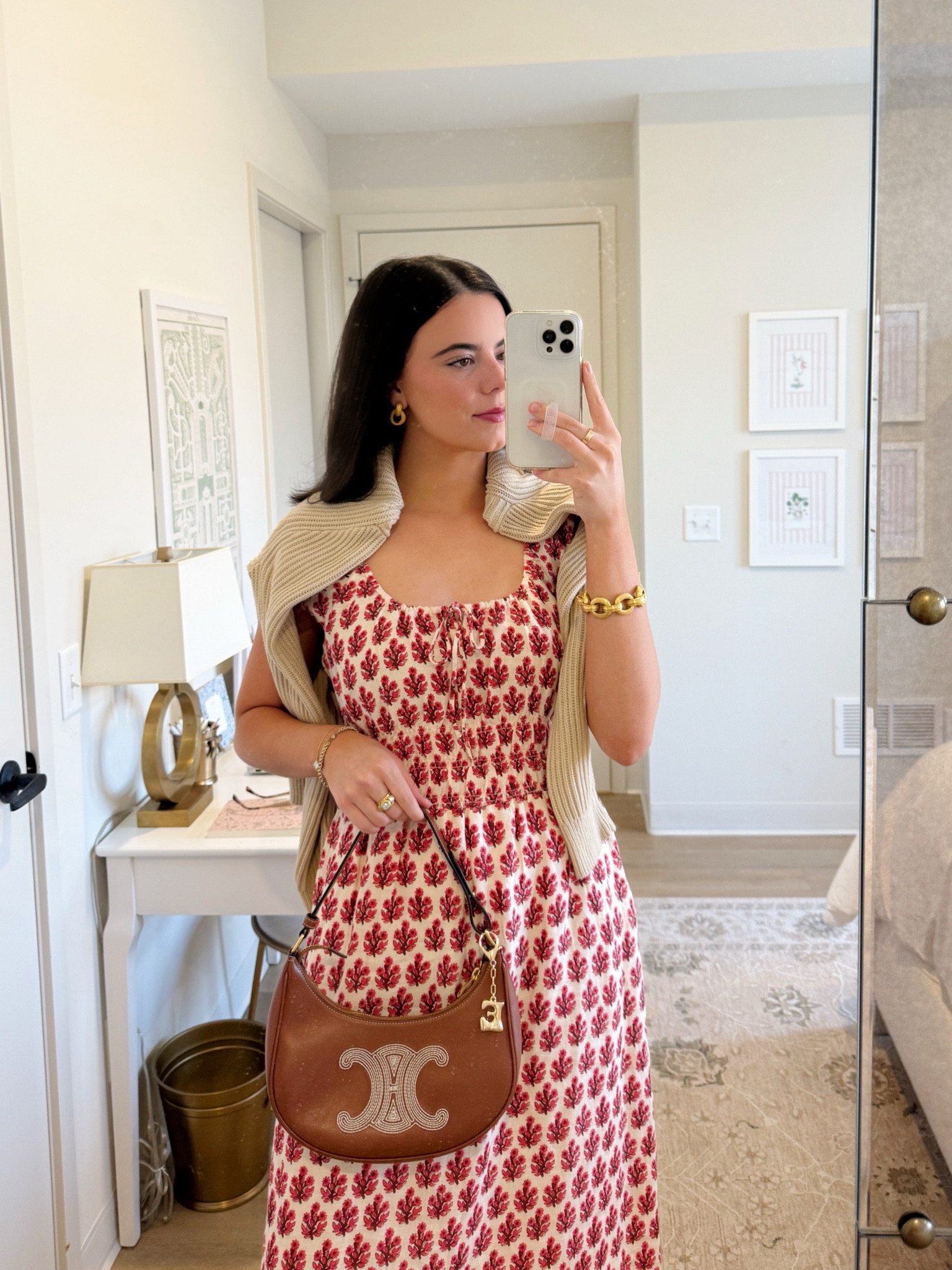 Easy summer outfit for dinner! Dress is J.Crew 