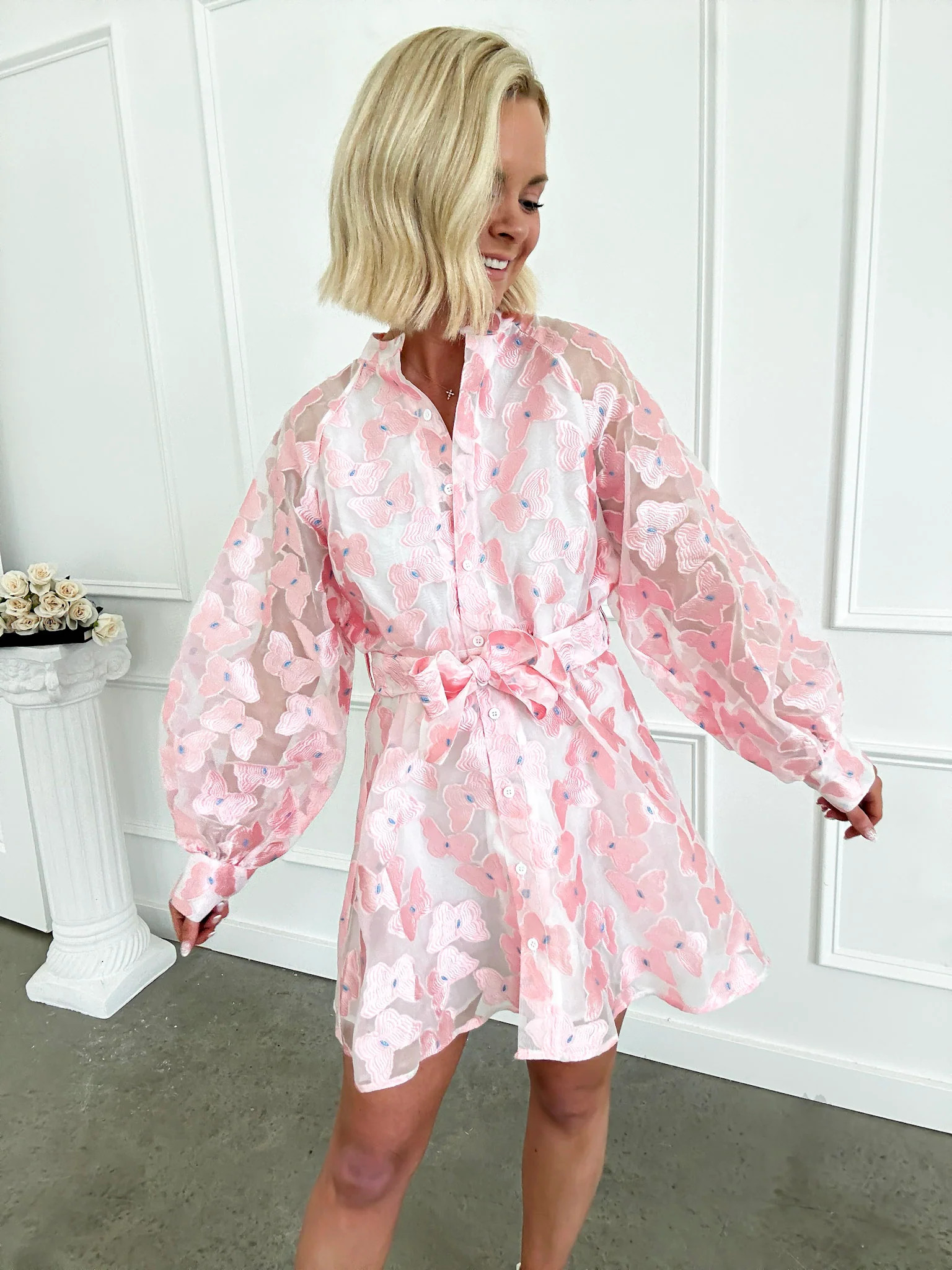 Gives Me Butterflies Pink Dress | Flourish in Frills