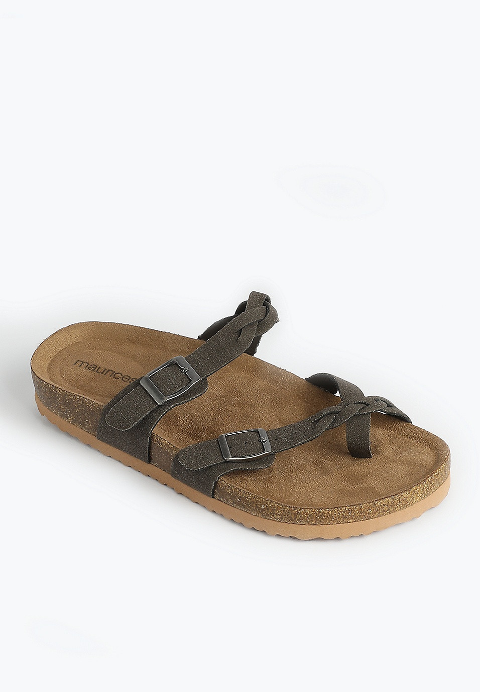 SuperCush Chloe Braided Cork Footbed Sandal | Maurices