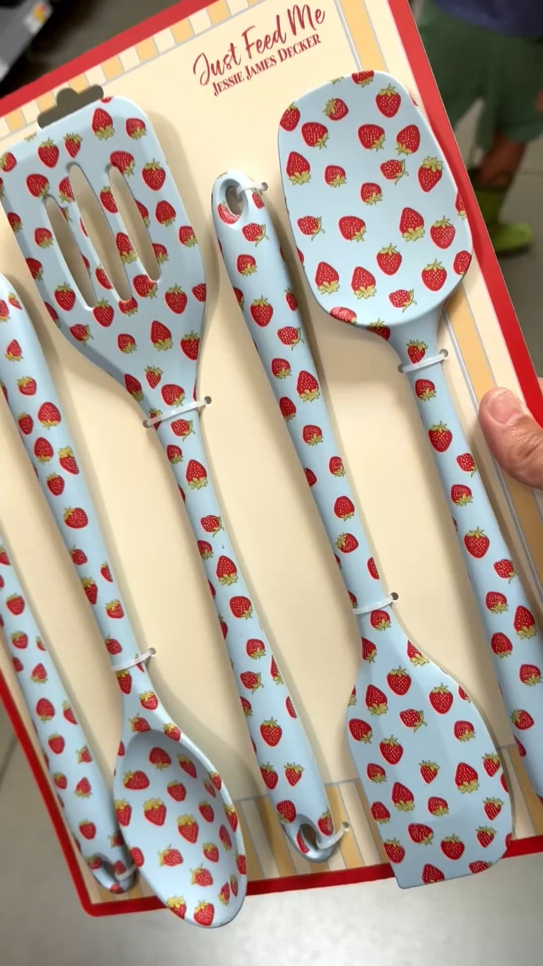 🍓🩵 The cutest kitchen find I’ve seen lately!

I spotted this Just Feed Me by Jessie James Decker 5-Piece Silicone Kitchen Gadget Set at Walmart, and the adorable light blue strawberry print instantly caught my eye! 🍓✨

For just $15, this set is such a fun way to add a pop of personality to your kitchen while keeping your cooking essentials organized. The cute silicone kitchen utensils are perfect for everyday cooking, meal prep, baking, and anyone who loves a pretty kitchen setup.

This would make such a fun housewarming gift, college apartment essential, wedding gift idea, or treat-yourself kitchen upgrade for anyone who loves cute home finds.

🍓 Adorable strawberry design 🩵 5-piece kitchen set ✨ Cute + practical 🎁 Great gift idea

#LTKHome #JessieJamesDecker #JustFeedMe #KitchenGadgets #KitchenTools #SiliconeUtensils #StrawberryDecor #CuteKitchen #KitchenOrganization #WalmartFinds #HomeFinds #HousewarmingGift #CollegeApartment #GiftIdeas #LTKFinds