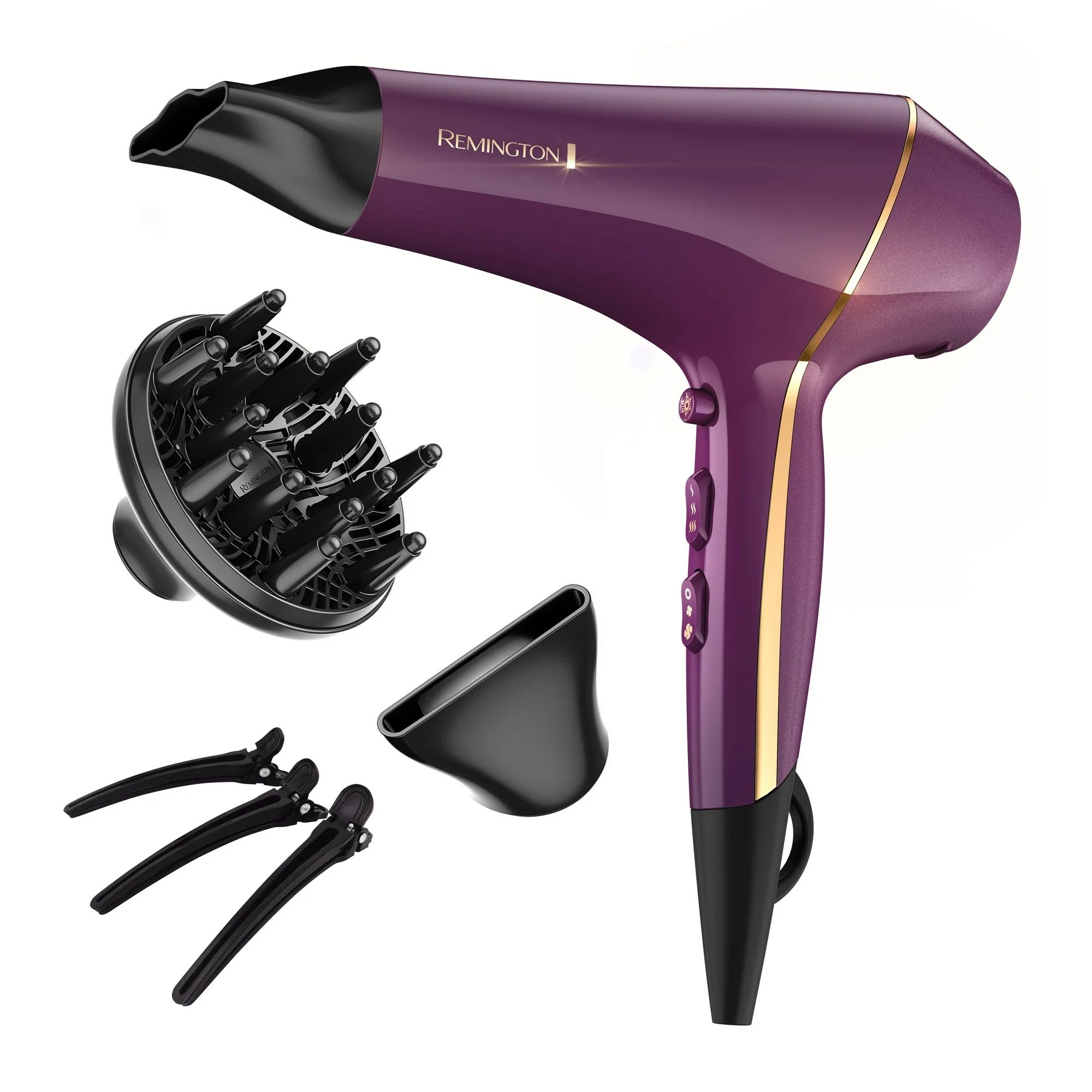 Remington Pro Hair Dryer with Thermaluxe? Advanced Thermal Technology, Purple, AC9140SB | Walmart (US)