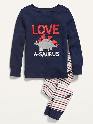 Unisex Valentine-Graphic Pajama Set for Toddler & Baby | Old Navy (US)
