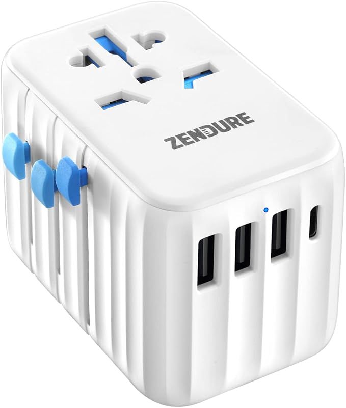 Zendure Universal Travel Adapter 61W PD Fast Charger One International Wall Charger AC Plug Adapt... | Amazon (US)