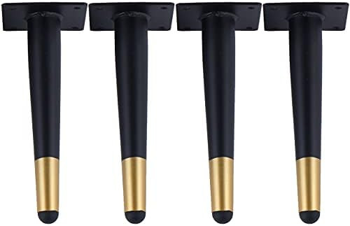 8 inch Metal Furniture Legs, La Vane Set of 4 Mid Century Modern Iron Straight Tapered Furniture Rep | Amazon (US)
