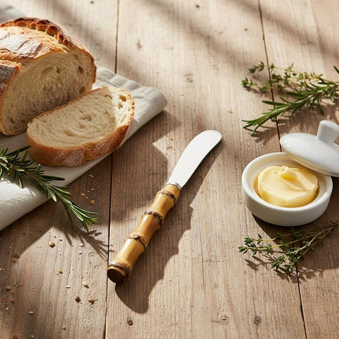 4 Pieces Set Butter knife, Pate Knife Cheese Spreader, Thick and Smooth blades, Strong Heavy for ... | Amazon (US)