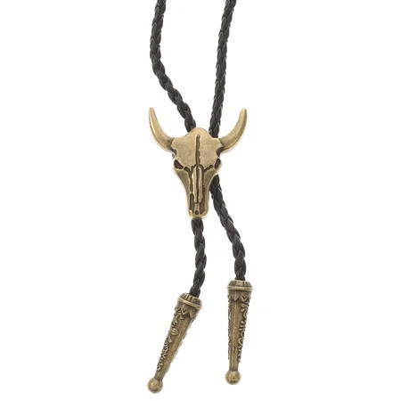 Bolo Tie Charm Necklace Neck Chain Bolo Tie Neck Decoration Vintage Necktie | Walmart (US)
