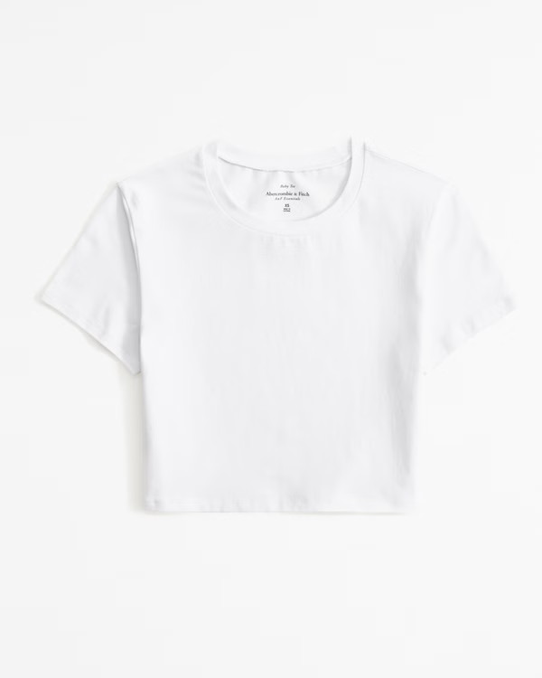 Essential Ultra Cropped Baby Tee | Abercrombie & Fitch (US)