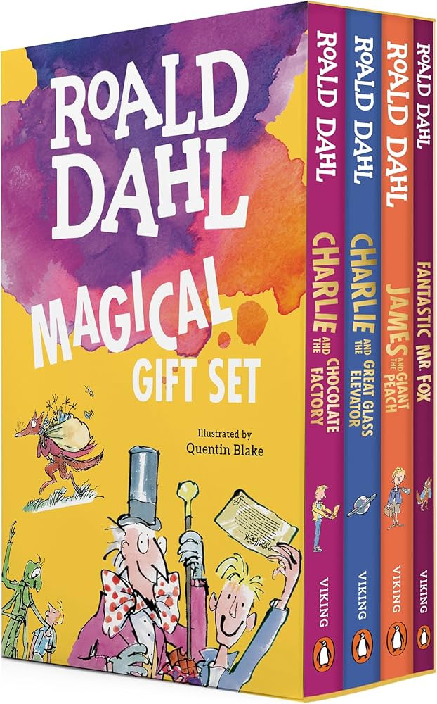 Roald Dahl Magical Gift Boxed Set (4 Books): Charlie and the Chocolate Factory, James and the Gia... | Amazon (US)