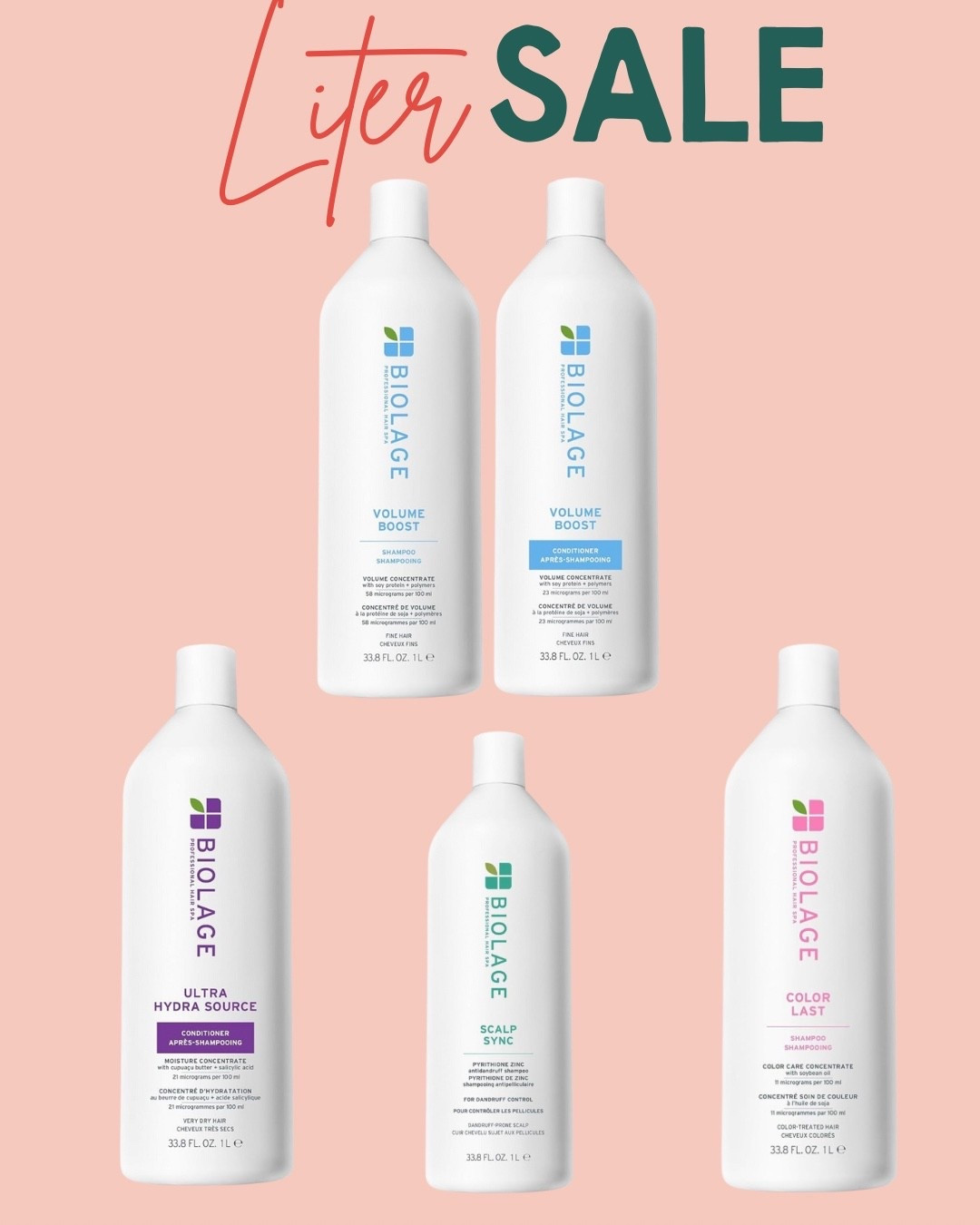 🔥 40% OFF Biolage Liters!
This is your sign to stock up on salon-size favorites while they’re marked WAY down 🙌🏻 These go fast every time—don’t wait!

✨ Ultra Hydra Source
✨ Color Last
✨ Volume Boost
✨ Scalp Sync
…and more!

🔗 L l n k ⬇️
#LTKBeauty #HairGoals #BiolageSale #LTKFinds #SalonSavings #ShopWithBeccaFritz

#LTKBeauty #LTKFindsUnder50 #LTKSaleAlert