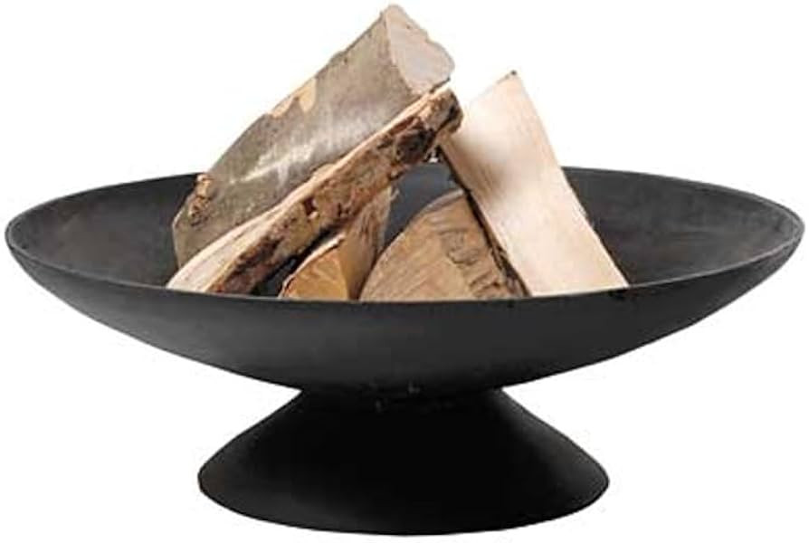 Esschert Design Steel Low Fire Bowl, Black, 23" Dia. | Amazon (US)