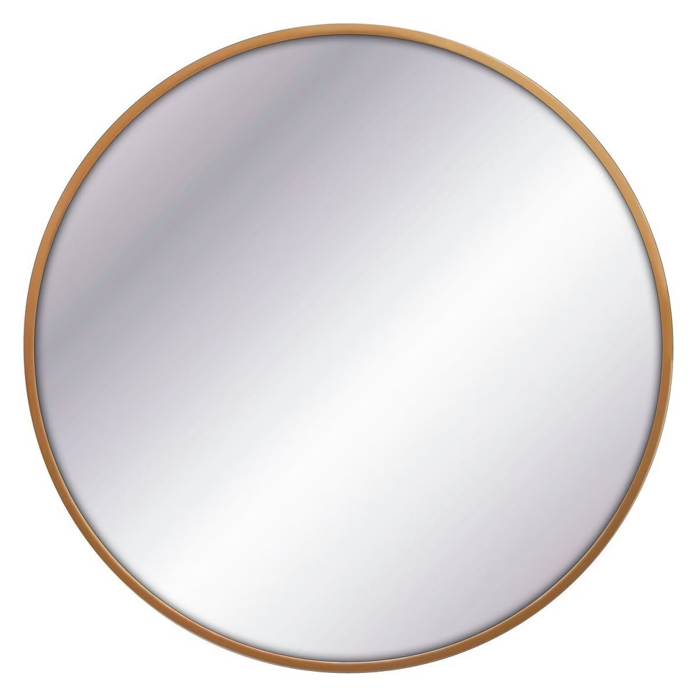 32"" Round Decorative Wall Mirror Brass - Project 62™ | Target