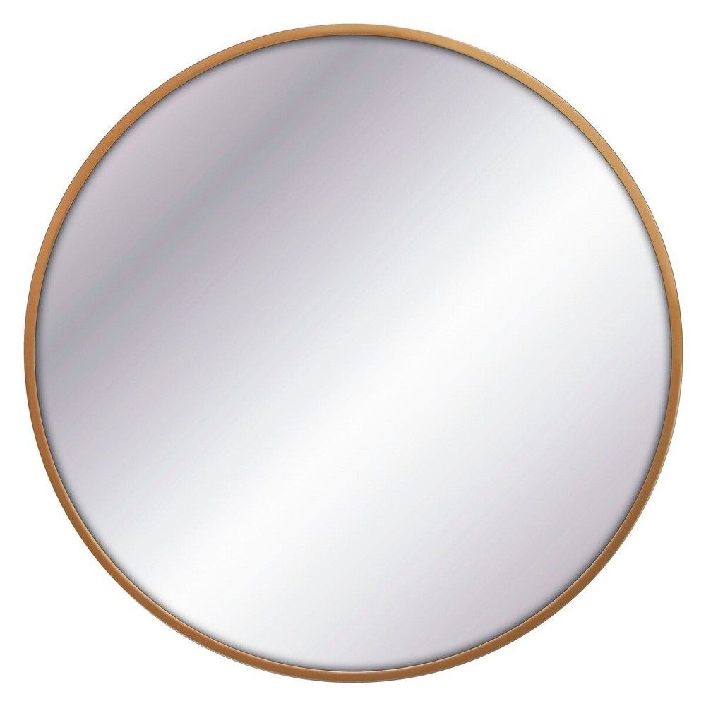 32"" Round Decorative Wall Mirror Brass - Project 62 | Target