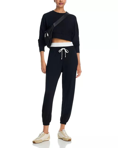 Andie Dual Waist Fleece Sweatpants | Bloomingdale's (US)