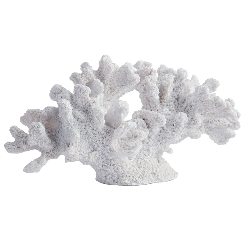 White Coral Figurine, 5" | At Home