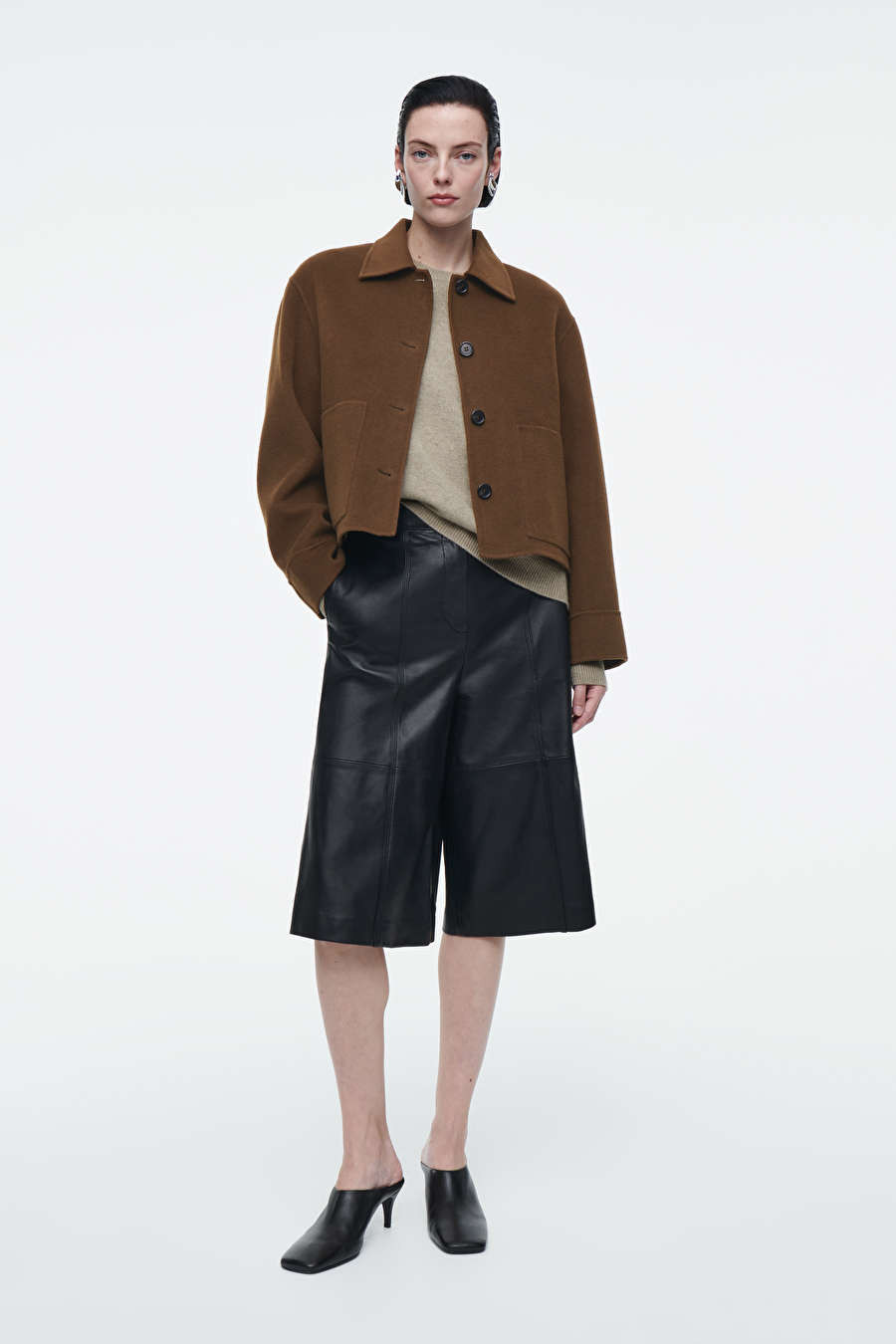 BOXY DOUBLE-FACED WOOL JACKET | COS UK