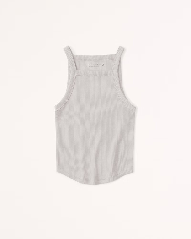 Women's Essential Ribbed Strappy Tank | Women's New Arrivals | Abercrombie.com | Abercrombie & Fitch (US)