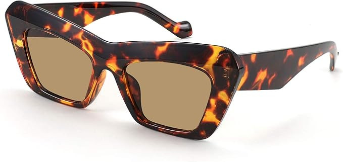 Karsaer Vision Retro Vintage Cateye Square Sunglasses Plastic Frame 90s sunglasses Stylish Classi... | Amazon (US)