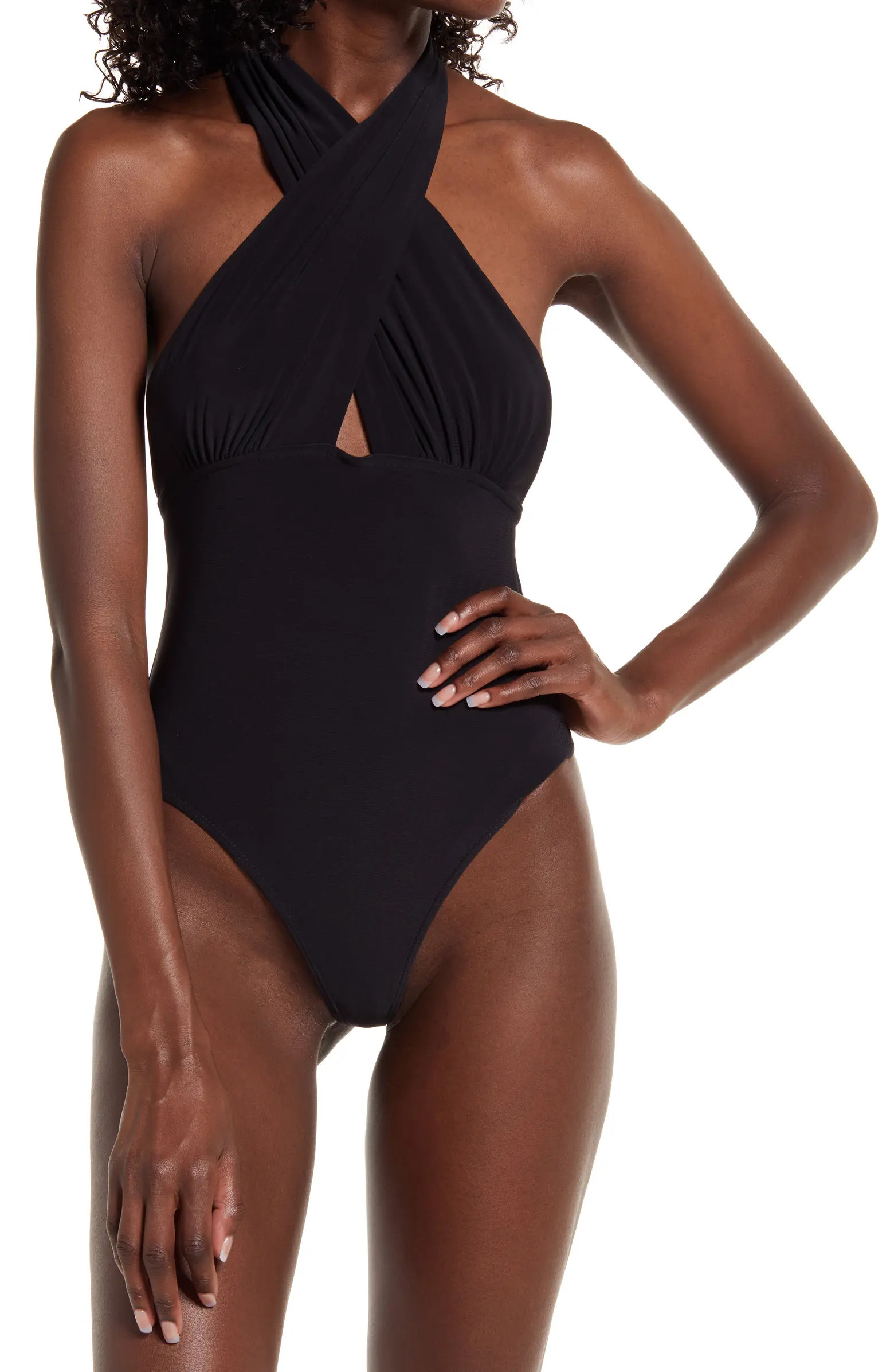 Wrap Neck Halter Bodysuit | Nordstrom