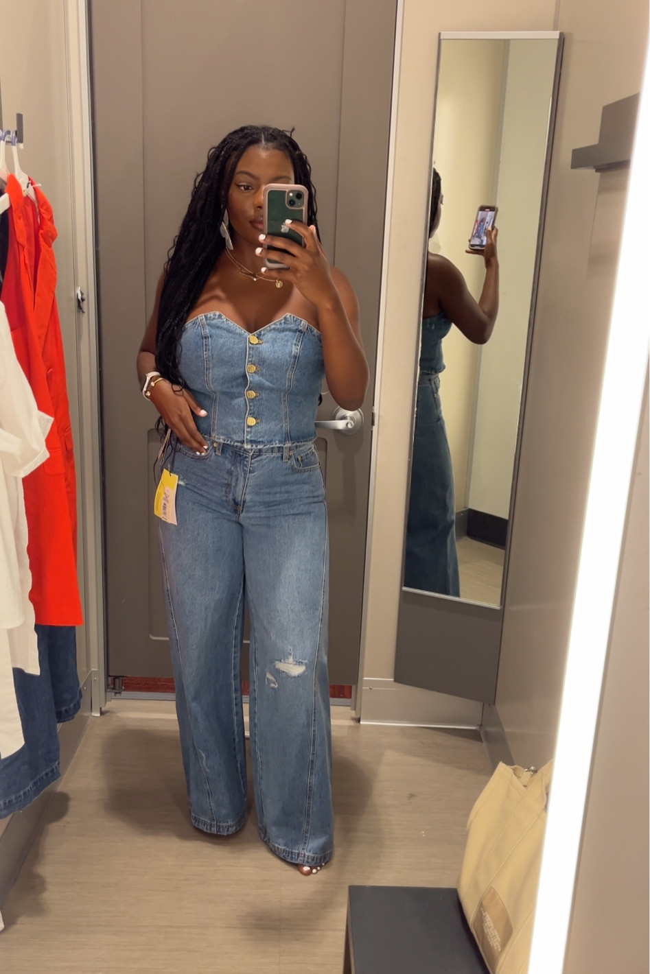 Jeans are snug but fit perfect wearing a size 8 in both top and jeans 

#LTKSeasonal #LTKFindsUnder50 #LTKFindsUnder100