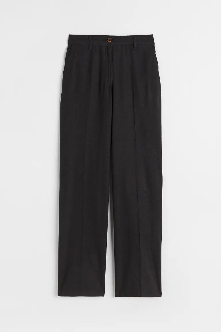 Straight-leg Linen-blend Pants | H&M (US + CA)