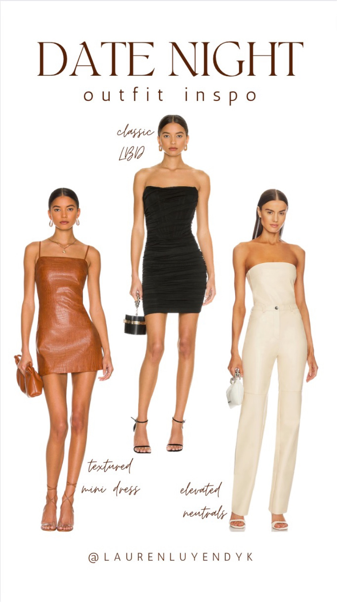 Date night outfit ideas from Revolve! I love a good LBD under $100 🤎

#LTKstyletip #LTKFind