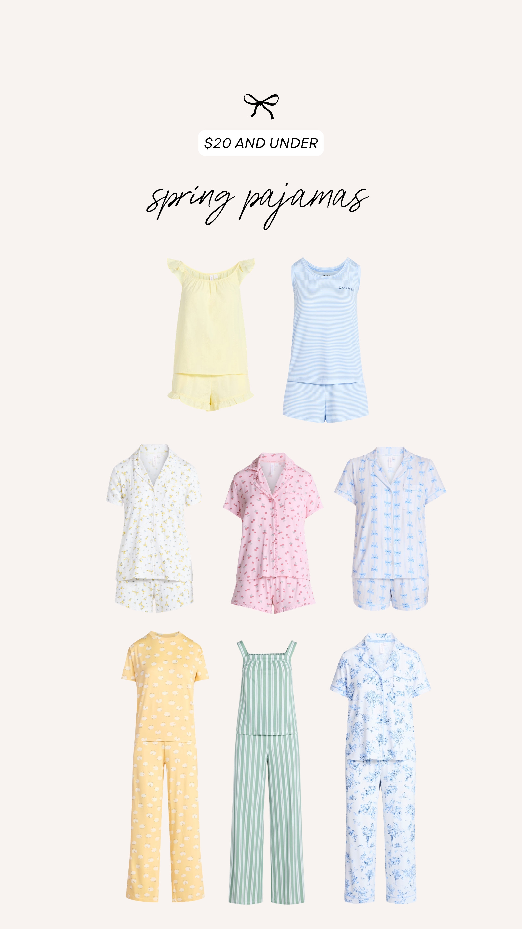 Obsessed with these spring pajamas under $20!

walmart pajamas, walmart finds, walmart outfits, affordable pajamas 

 #LTKootd