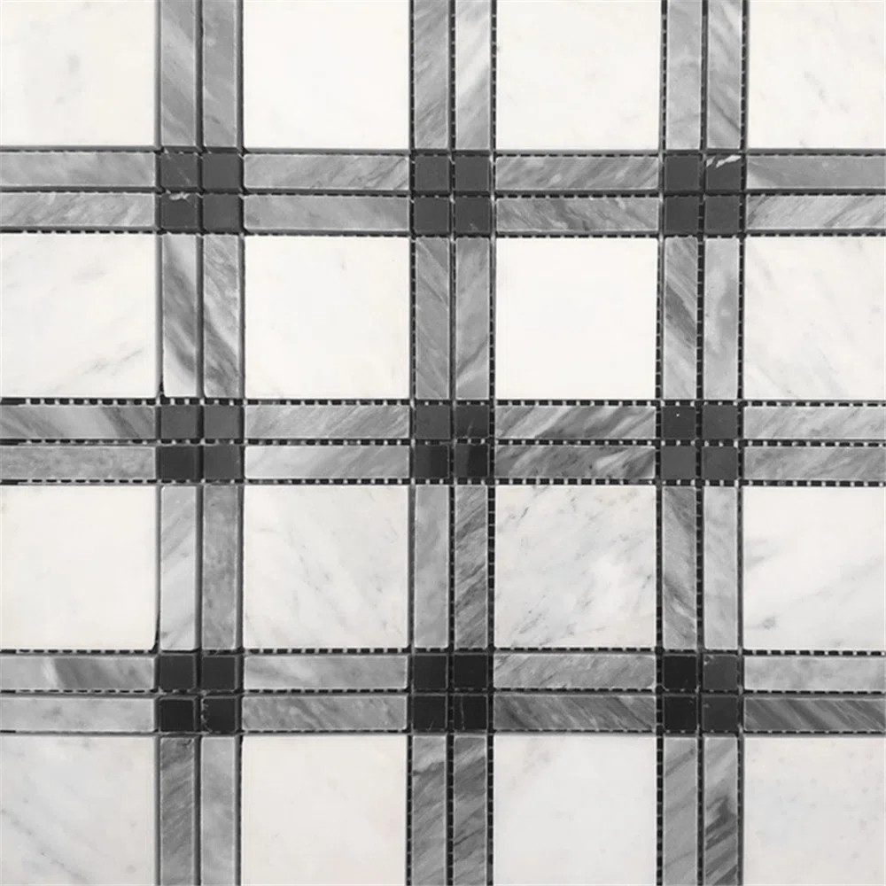 12" x 12" Marble Grid Mosaic Wall & Floor Tile | Wayfair North America