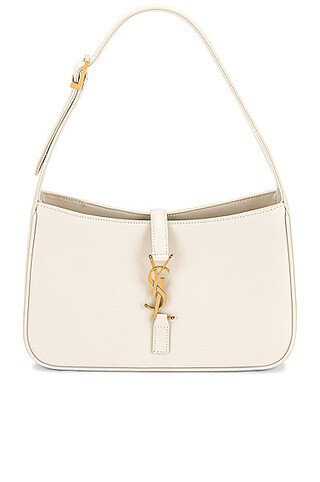 Saint Laurent Le 5 A 7 Hobo Bag in Crema Soft - Cream. Size all. | FWRD 