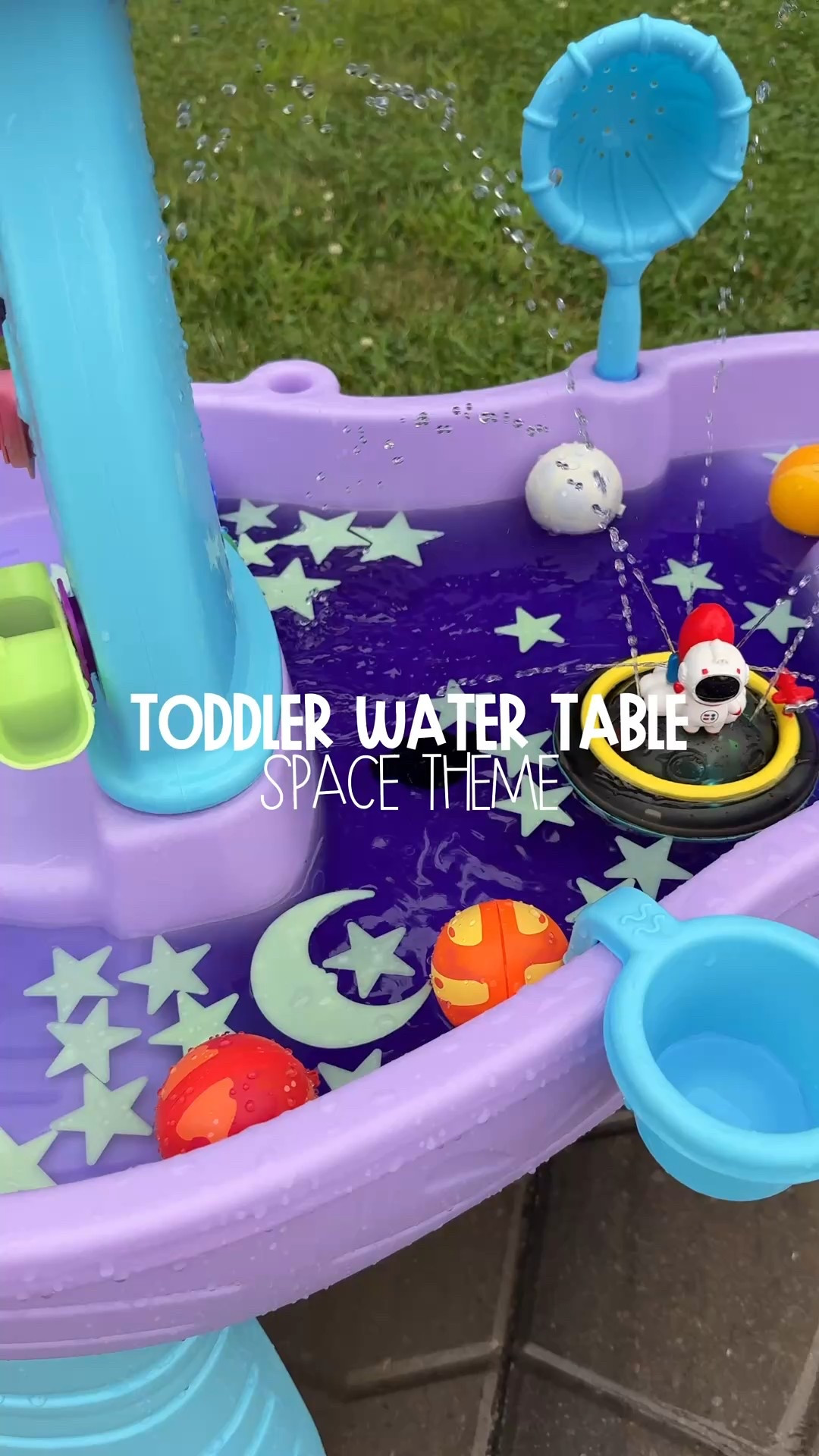 Soaking up every last drop of summer magic? Try a themed water table! 💦✨
They’re such a fun and easy way to keep outdoor play exciting! Everything is linked in my LTK! 💖

We went with a space theme for our @TheStep2Company water table and it turned out so cute! I used the planet-themed reusable water balloons from @Hahaland , added our @Munchkin Inc. light-up space bath toys, tossed in some @Tub Works Shop indigo + violet bath fuzzies, scattered a few stars, and of course… the crazy astronaut fountain had to make an appearance 👩‍🚀🪐

Doing a theme is such a simple way to sprinkle in a little extra magic for your little one! ✨

Have you tried a themed water table yet? I’d love to hear your ideas!

#sensoryplay #toddlermomlife #outdoorplay #summeractivities #toddleractivities #summerfun #kidsactivities #watertable 

#LTKSeasonal #LTKKids #LTKFamily