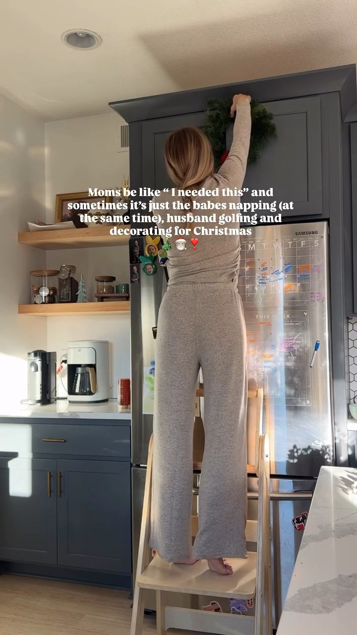 My kind of “me” time! I can’t wait to put up everything else with the boys ❣️🥰 

#momsofinstagram #toddlermom #motherhood #fyp #boymom #momsofig #golfwife #2under3 #decorating #interior #kitchen #christmasdecor #christmas Christmas decor, Christmas, cute kitchen #relatable