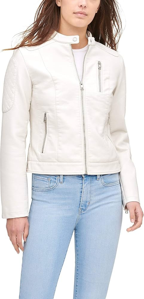 Levi's Women's Faux Leather Motocross Racer Jacket (Standard and Plus) | Amazon (US)