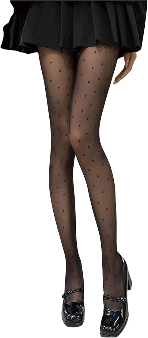 SOLY HUX Women's Fishnet Stockings Patterned Floral Tights Thigh High Pantyhose | Amazon (US)