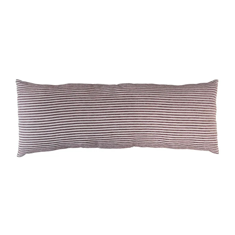 Mainstays 14" x 36" Violet Yarn Dyed Stripe Lumbar Decorative Pillow | Walmart (US)