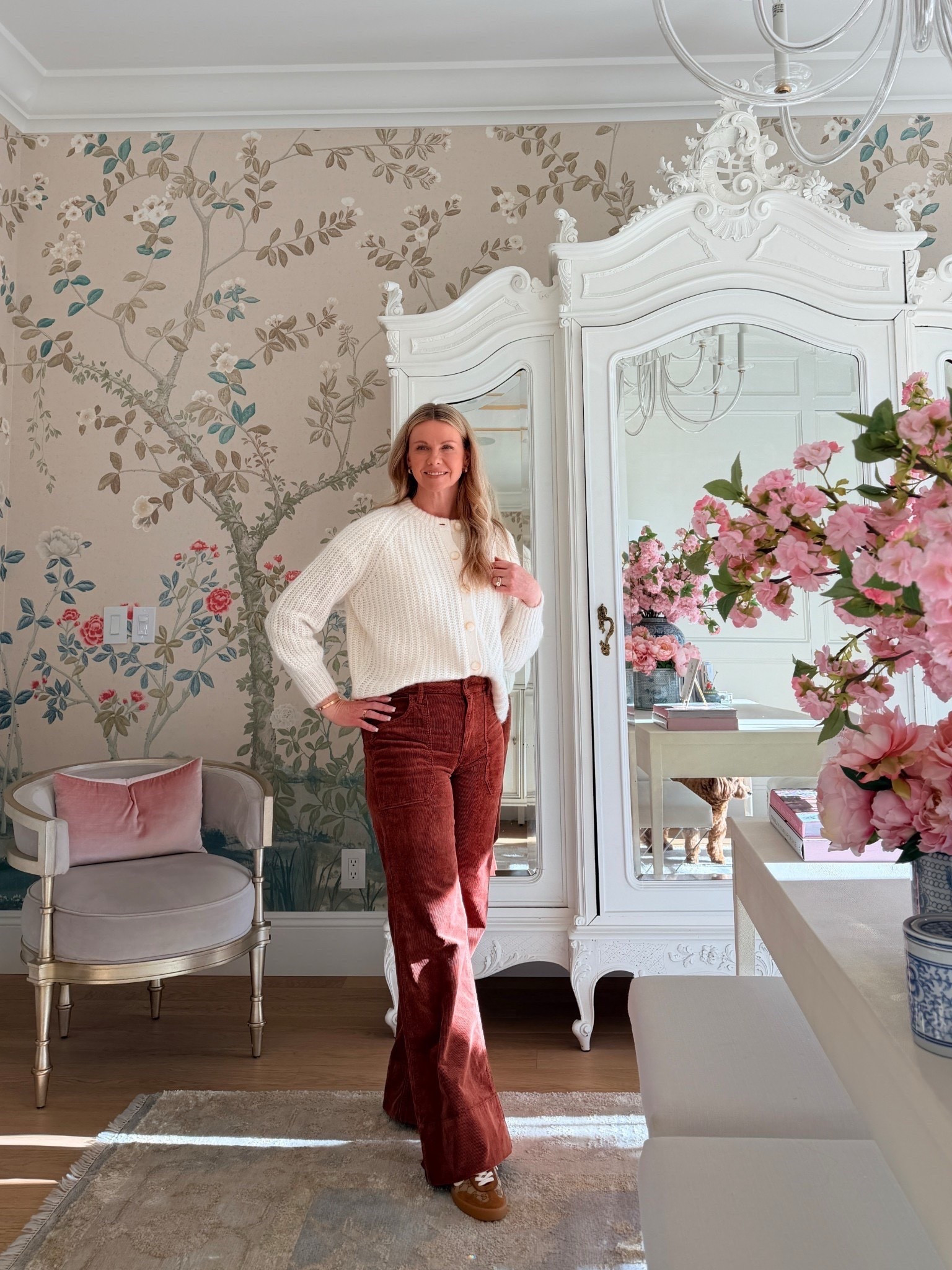 Love these fall staples! The cream sweater is so warm! I’m wearing a small. The corduroy pants are super comfy and run true to size. 

#LTKFindsUnder100 #LTKOver40