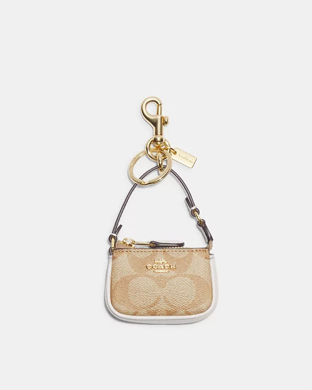 Mini Nolita Bag Charm In Signature Canvas | Coach Outlet US